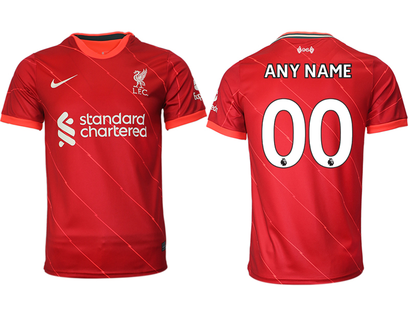 Men 2021-2022 Club Liverpool home aaa version red customized Soccer Jersey->liverpool jersey->Soccer Club Jersey
